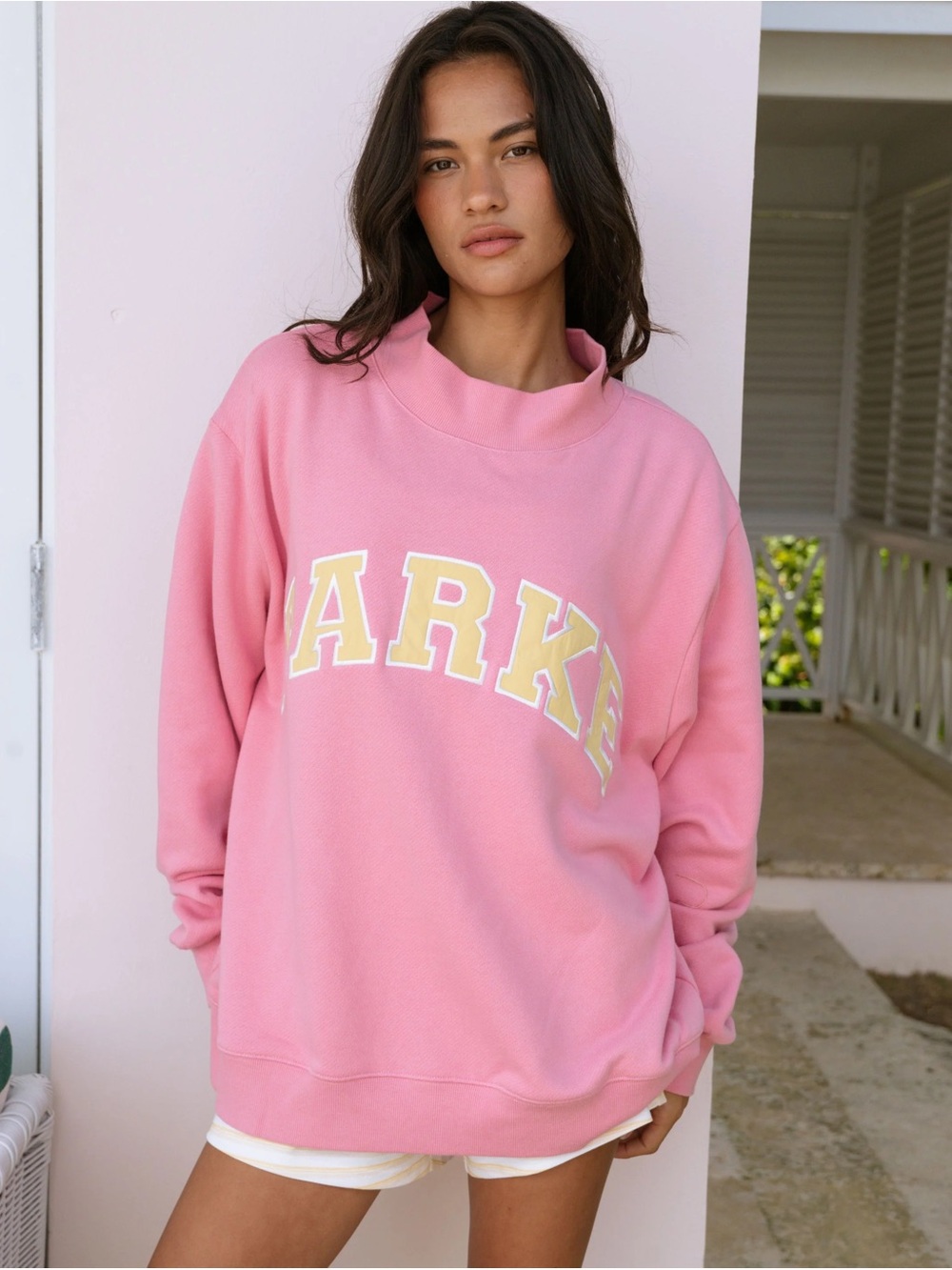 NWT Parke Summerland Mockneck in Starburst- size S/M - Picture 2 of 6